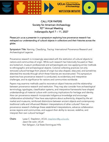 Call for papers image of document